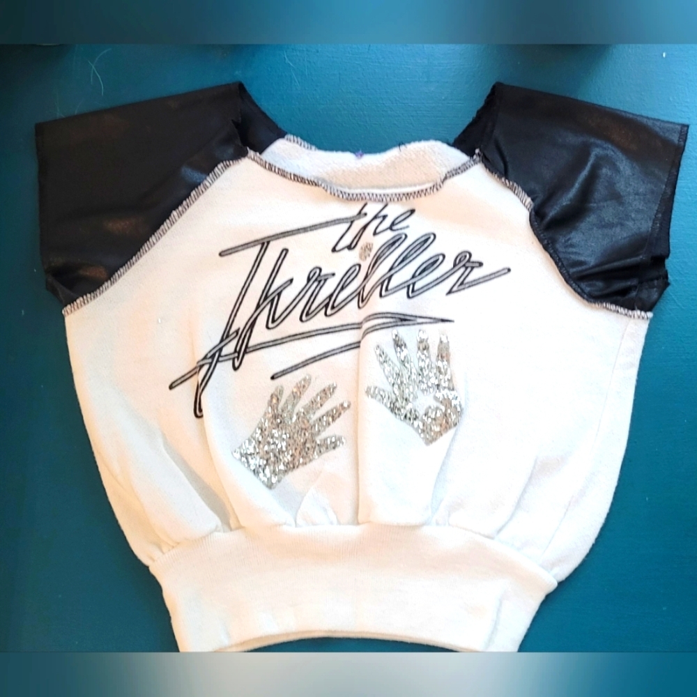 Childrens Vintage 1980s Michael Jackson Thriller Top
